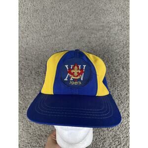 Vintage 11th World Scout Jamboree Hat Cap Snap Back Embroidered Mens 80s